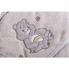 Cangaroo Manny kapucnis törölköző 76x76 cm - szürke maci 