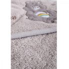 Cangaroo Manny kapucnis törölköző 76x76 cm - szürke maci 