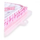 Cangaroo Manny kapucnis törölköző 76x76 cm - rózsaszín maci 