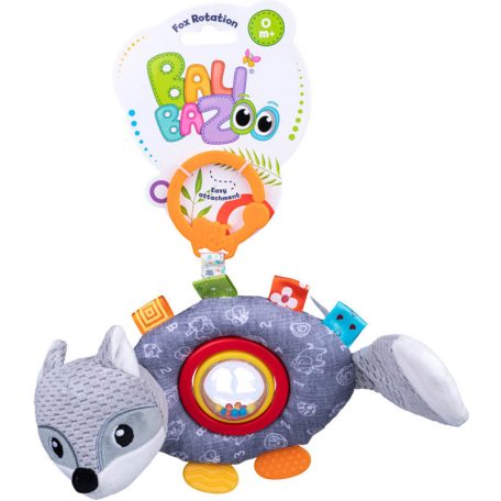 Bali Bazoo felakasztható tükrös plüss játék rágókával és csörgővel - Róka 