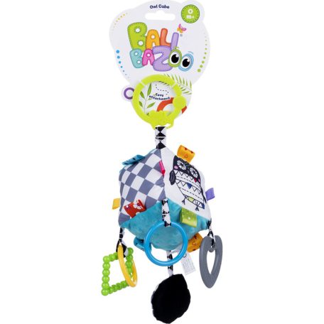 Bali Bazoo Textil kocka - Baglyos felakasztható bébijáték 0 hó+