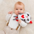 Bali Bazoo kontrasztos plüss játék rágókával - Cica 