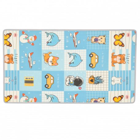 Moni Toys kétoldalas játszószőnyeg 180x100 cm - kék