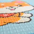 Moni Toys kétoldalas játszószőnyeg 180x100 cm - kék