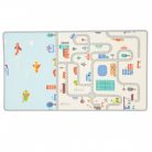 Moni Toys kétoldalas játszószőnyeg 180x100 cm - kék