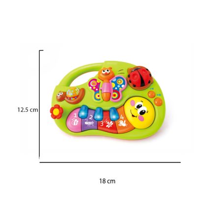 Hola Varázslatos színes zongora - hernyó 6 hó+