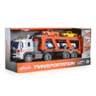 Autószállító hanggal és fénnyel 4 kisautóval