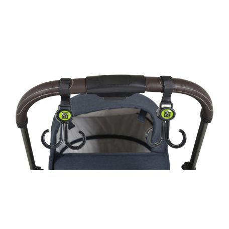 Moni Hooks univerzális táskaakasztó babakocsira 2 db - fekete