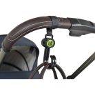 Moni Hooks univerzális táskaakasztó babakocsira 2 db - fekete