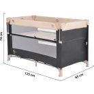 Moni Next Level multifunkciós utazóágy - bézs