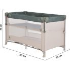 Moni Next Level multifunkciós utazóágy - zöld