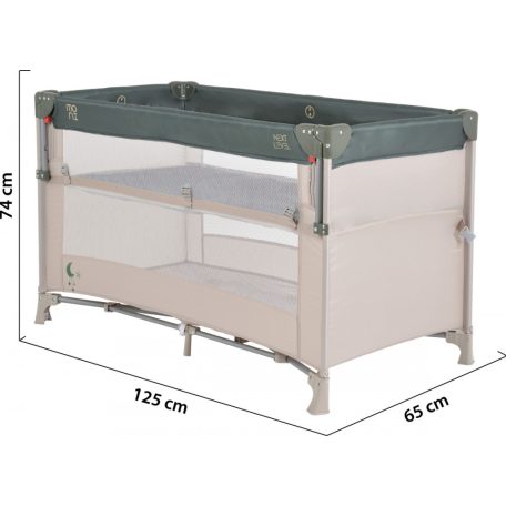 Moni Next Level multifunkciós utazóágy - zöld