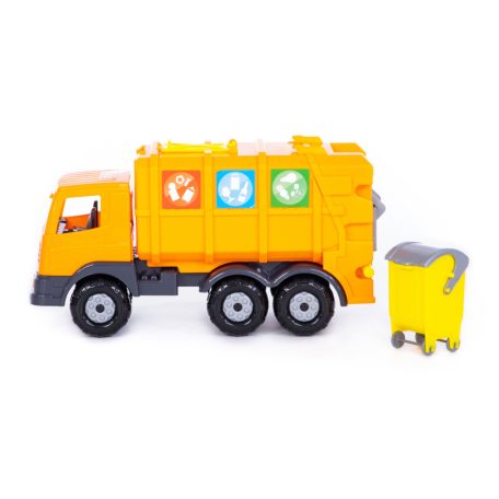 Polesie Toys kukásautó kukával - sárga 