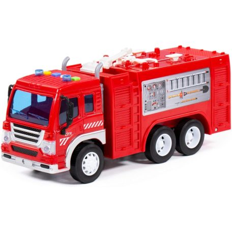 Polesie City tűzoltó autó - piros