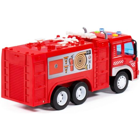 Polesie City tűzoltó autó - piros