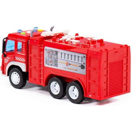 Polesie City tűzoltó autó - piros