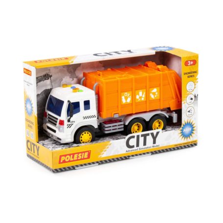 Polesie Toys City kukásautó  - fehér/sárga 