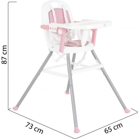 Moni Amaretti 3in1 etetőszék - Rózsaszín 