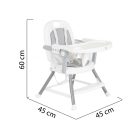 Moni Amaretti 3in1 etetőszék - Szürke