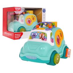 Hola Interaktív kisautó formabedobóval 18 hó+ 