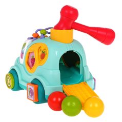 Hola Interaktív kisautó formabedobóval 18 hó+ 