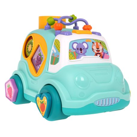Hola Interaktív kisautó formabedobóval 18 hó+ 