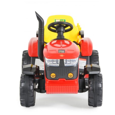 Moni Rancher elektromos traktor utánfutóval - Piros/sárga