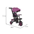 Byox Explore tricikli összecsukható (forgatható üléssel) - Lila