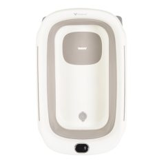   Cangaroo Morea Összecsukható babakád, fürdető párnával, beépített hőmérővel - Szürke