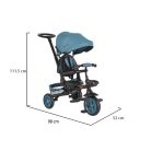 Byox Explore tricikli összecsukható (forgatható üléssel) - Türkiz