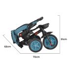 Byox Explore tricikli összecsukható (forgatható üléssel) - Türkiz