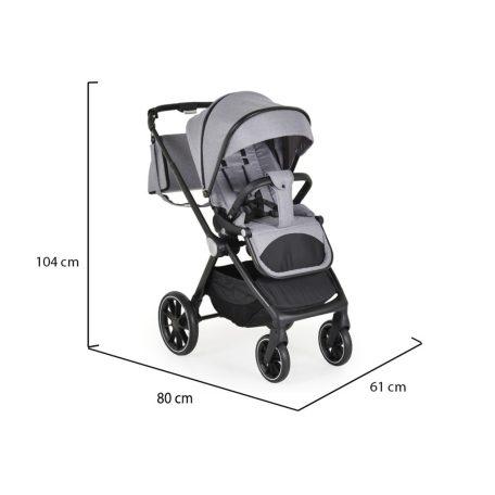 Cangaroo Christiano 3:1 multifunkciós babakocsi 22kg-ig - Szürke