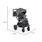 Cangaroo Christiano 3:1 multifunkciós babakocsi 22kg-ig - Sötét Szürke