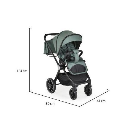 Cangaroo Christiano 3:1 multifunkciós babakocsi 22kg-ig - Zöld