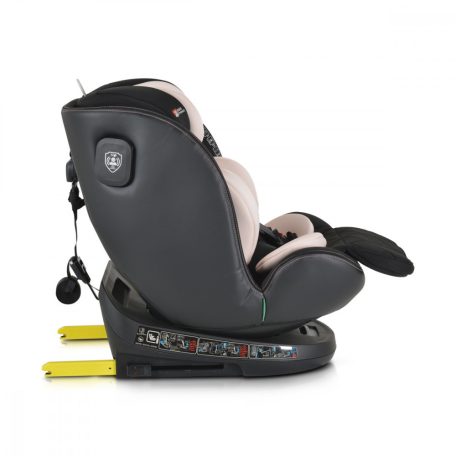 Cangaroo CASTOR i-Size Isofix gyermekülés (40-150 cm) - Púder 
