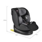 Cangaroo CASTOR i-Size Isofix gyermekülés (40-150 cm) - Szürke 