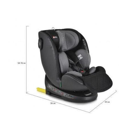 Cangaroo CASTOR i-Size Isofix gyermekülés (40-150 cm) - Szürke 