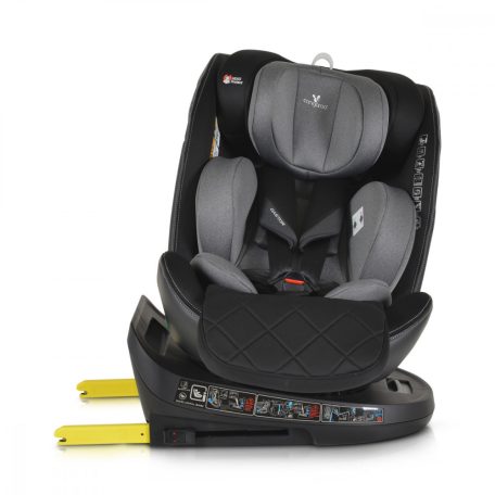 Cangaroo CASTOR i-Size Isofix gyermekülés (40-150 cm) - Szürke 
