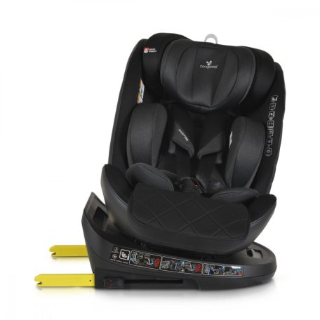 Cangaroo CASTOR i-Size Isofix gyermekülés (40-150 cm) - Fekete