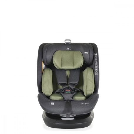Cangaroo Draco i-Size Isofix gyermekülés (40-150 cm) - Olívazöld