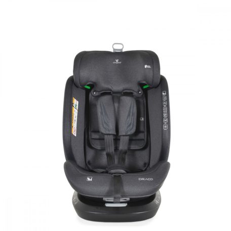Cangaroo Draco i-Size Isofix gyermekülés (40-150 cm) - Szürke