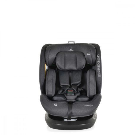 Cangaroo Draco i-Size Isofix gyermekülés (40-150 cm) - Fekete