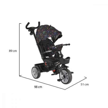 Byox Space tricikli (forgatható üléssel) - Narancs