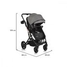 Moni Rafaello 3:1 multifunkciós babakocsi - Szürke