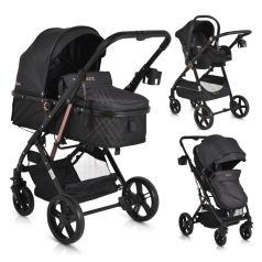 Moni Rafaello 3:1 multifunkciós babakocsi - Fekete