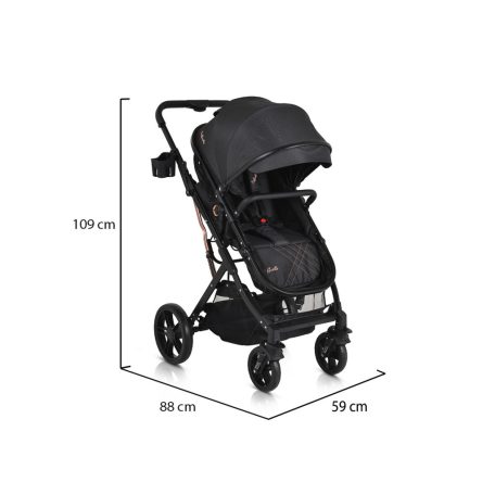 Moni Rafaello 3:1 multifunkciós babakocsi - Fekete