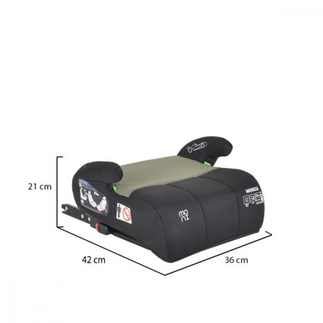 Moni MONZA Isofix ülésmagasító I-Size 125-150cm - Zöld