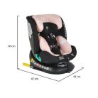 Moni Serengeti i-Size Isofix gyermekülés (40-150 cm) - Rózsaszín 