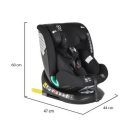 Moni Serengeti i-Size Isofix gyermekülés (40-150 cm) - Fekete