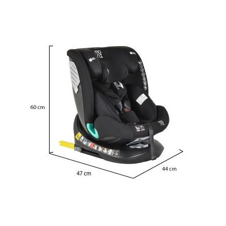 Moni Serengeti i-Size Isofix gyermekülés (40-150 cm) - Fekete